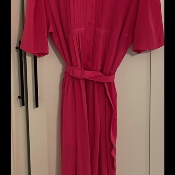 CASI vintage 100% silk hot pink Hong Kong 10 - Picture 6 of 7